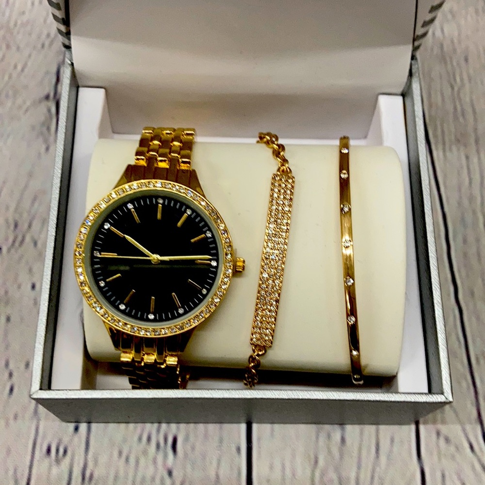 Large gold watch